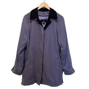 London Fog Full Zip Coat Removable Liner, womens size large reg light purple